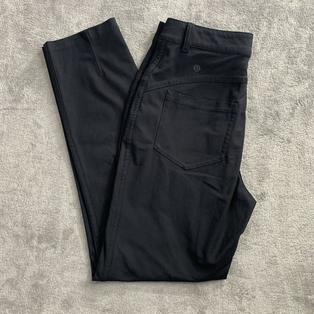Lululemon Pants Womens 6 City Sleek 5 Pocket High-Rise Black Athletic Casual - Picture 1 of 10
